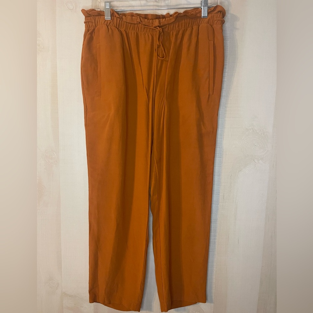 Eileen Fisher Tencel Viscose Crepe Straight Pant In Musk Medium Petite